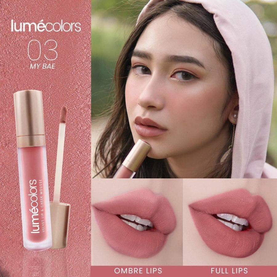 Lipstik Lumecolors Velvet Lip &amp; Cheek Mousse Lume Colors