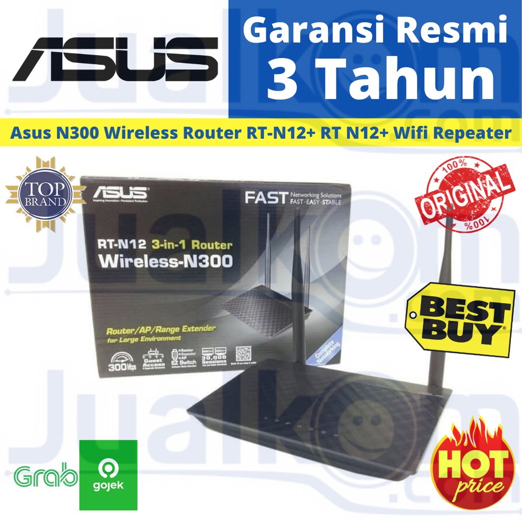 ASUS N300 RT-N12+ Wireless Router RT N12+  Wifi Repeater