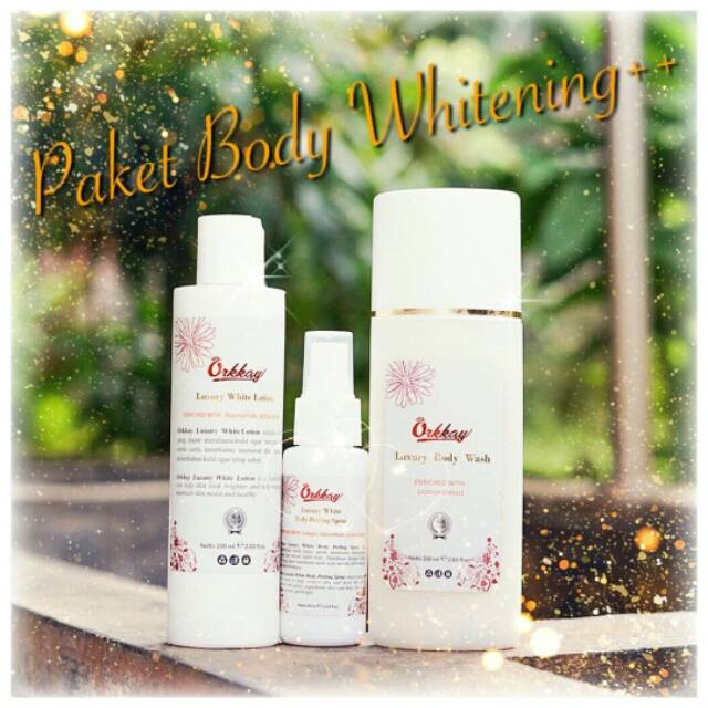 TERLARIS  PAKET BODY WHITENING ORKKAY SKIN CARE LOTION PEMUTIH KULIT SUPER AMPUH AMAN BPOM