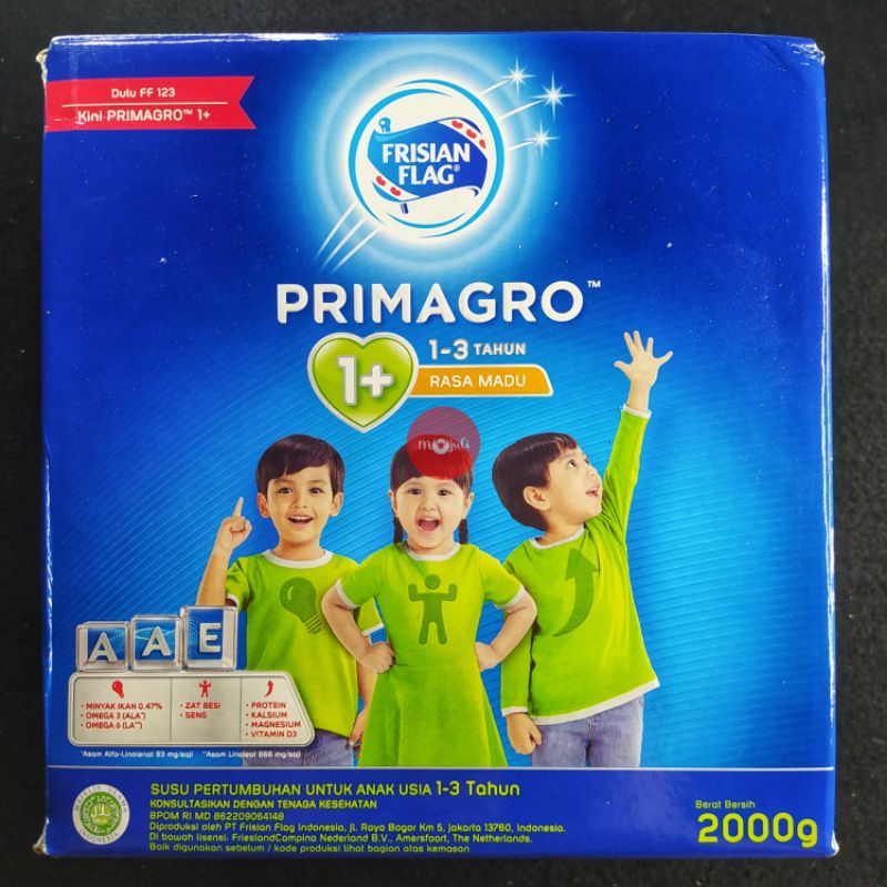 Frisian Flag Primagro 1+ madu 2000gr 2000 gr 2kg Susu Bubuk Murah Exp Lama