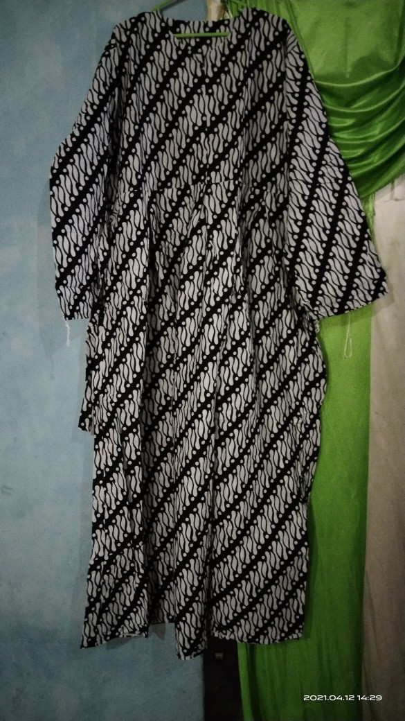 Gamis Batik Katun Manggar, Padi,sekar,cantik,kubis,kipas,daun,kupu,nadine,gendis,kawung