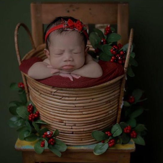 BABY PROPERTY / KERANJANG FOTO / PROPERTY BENTUK EMBER / KERANJANG PHOTOSHOOT ROTAN  / BOX PROPERTY FOTO BAYI