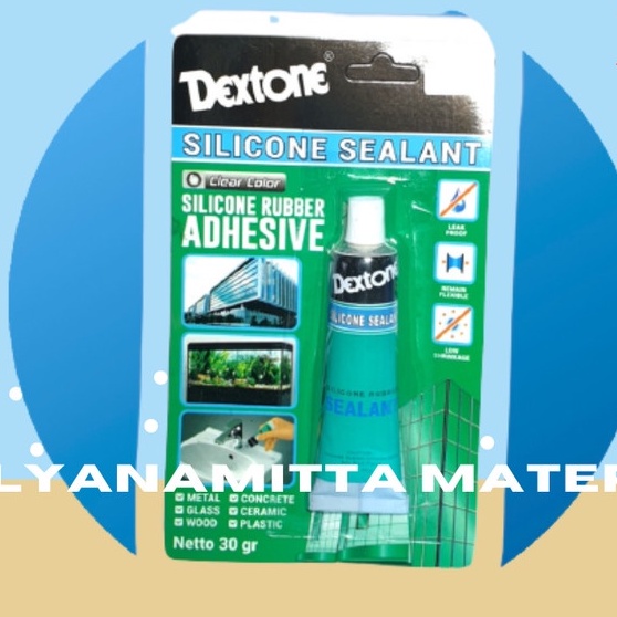 Lem Kaca Dextone/Lem Aquarium/Silicone Sealant Dextone 70 dan 30 gram