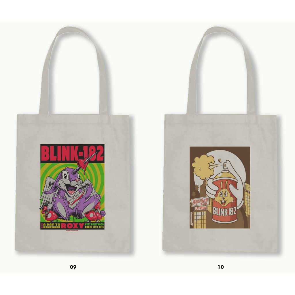 TOTE BAG BLACU 30X40 - BLINK 182 #1