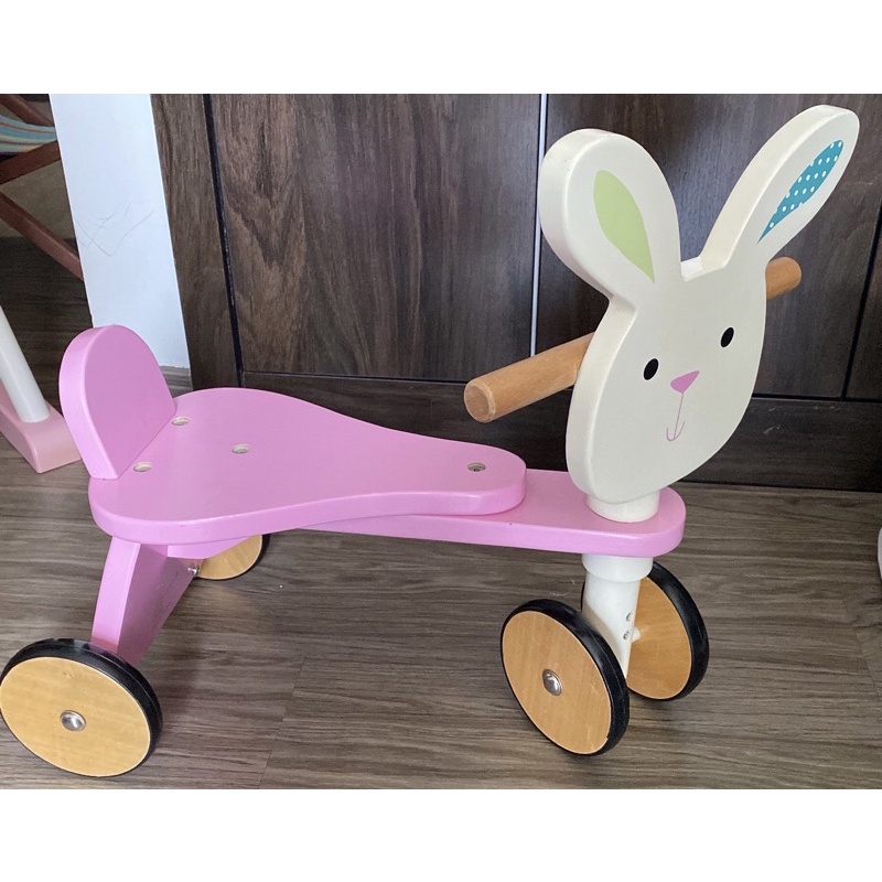 PRELOVED ELC WOODEN BUNNY TRIKE