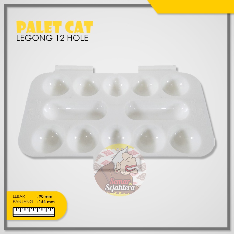 

[PCS] PALET LUKIS / PALET CAT LUKIS / PALET LEGONG 12 HOLE / PALET 12 LUBANG*