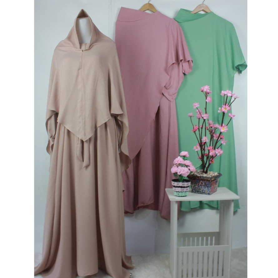 shofiya syar'i wollycrepe SET KHIMAR wollycrepe polos muslim fashion muslimah clothes antem anti tem