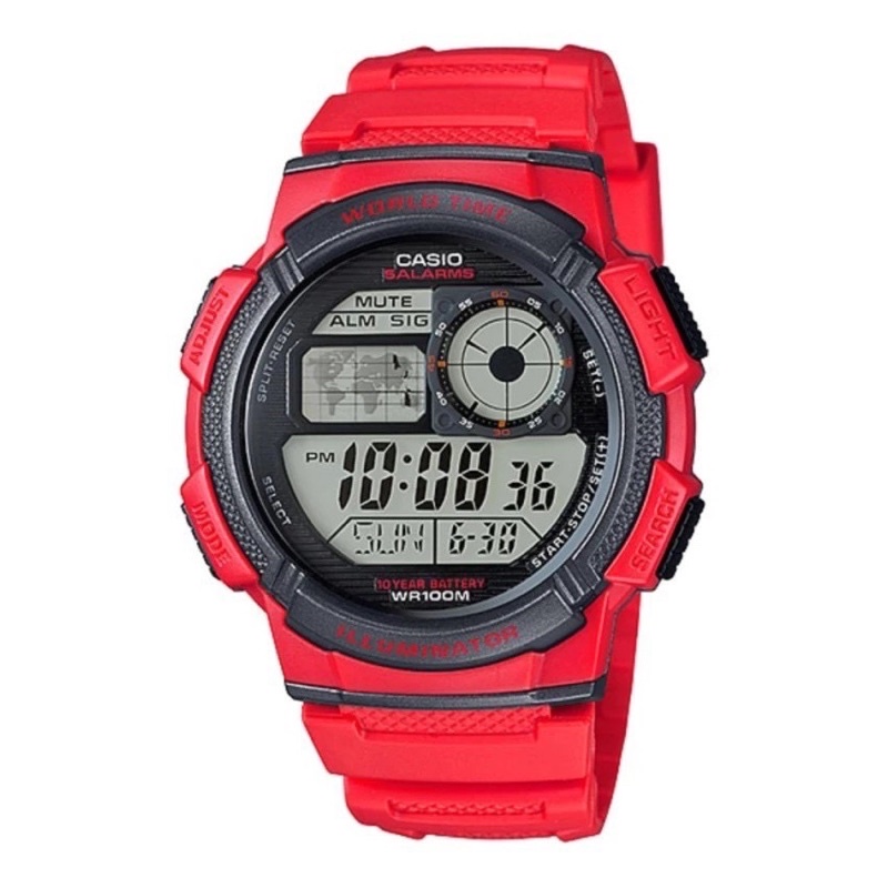 Casio General Digital AE-1000W-4AVDF ORIGINAL GARANSI RESMI BATERAI 10 TAHUN