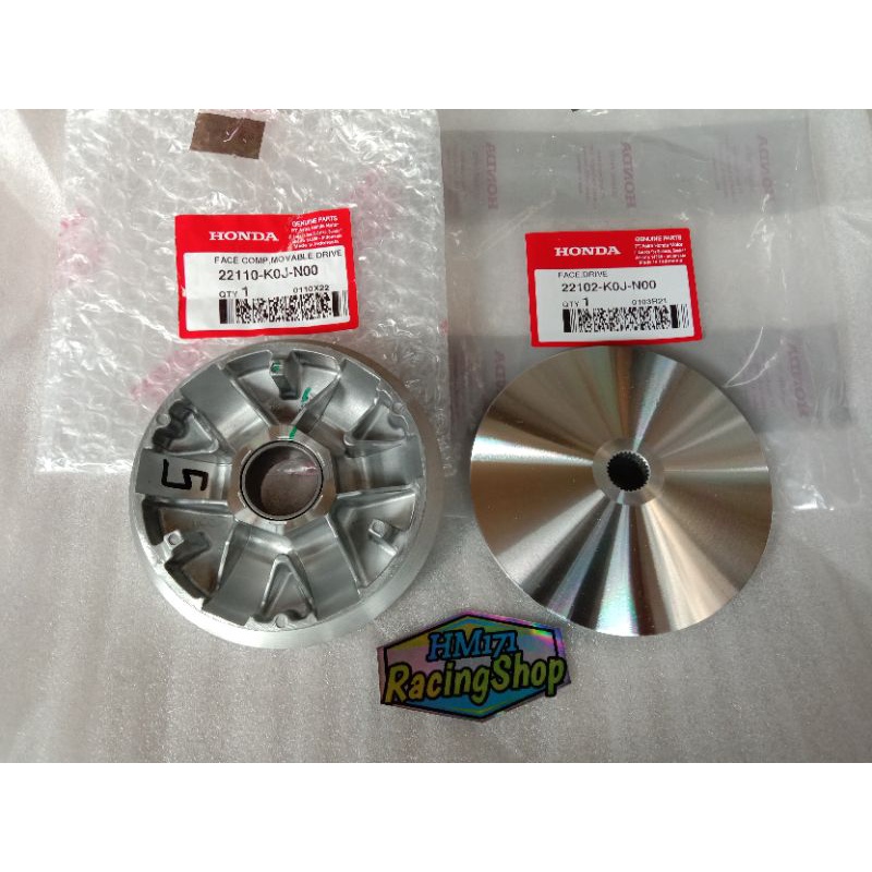 rumah roller bubut custom 13,5 /13,8 pulley racing kode K0J  genio, beat deluxe, Scoopy new 2021 2022 2023 pulley bubutan puli bubut