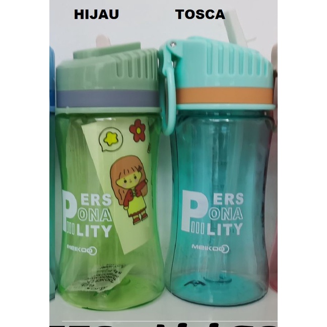 Botol Minum Anak Sedotan 400ml Sticket Lucu