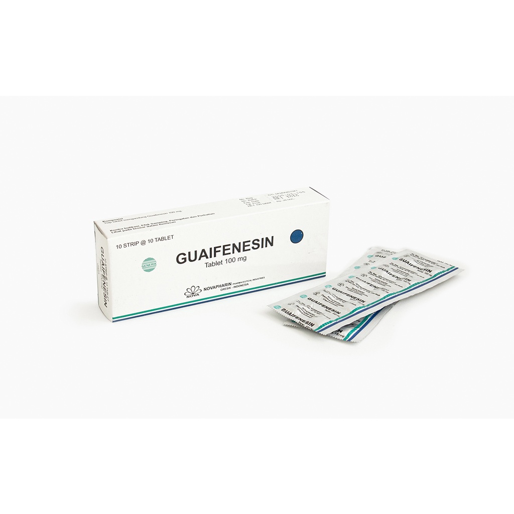 Gueifenesin Novapharin 100MG Strip ORIGINAL-BPOM