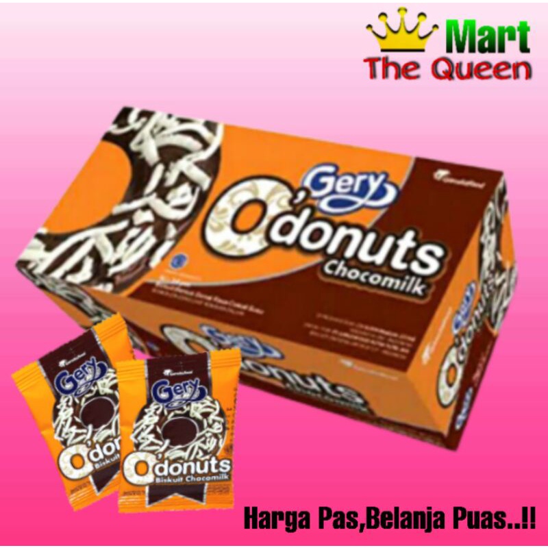 

O Donuts Gery 1 Box isi 24 pcs 8gr