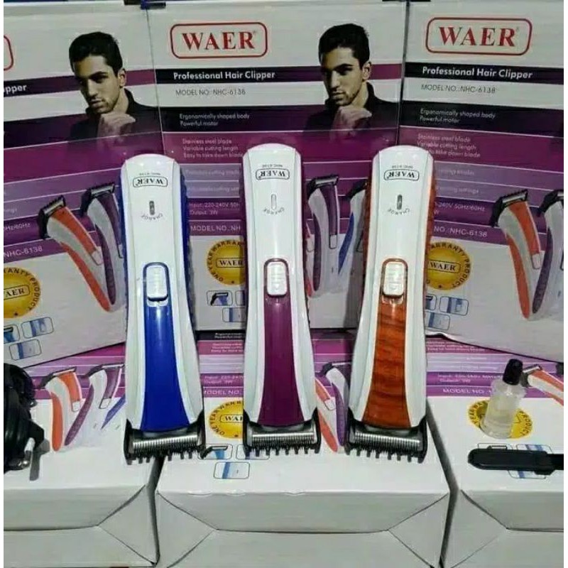 ALAT CUKUR RAMBUT JENGGOT KUMIS HAIR CLIPPER WAER NHC 6138