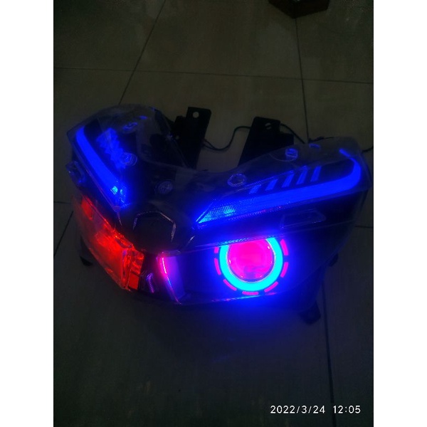 reflektor new vario 125 dan 150 custom projie led