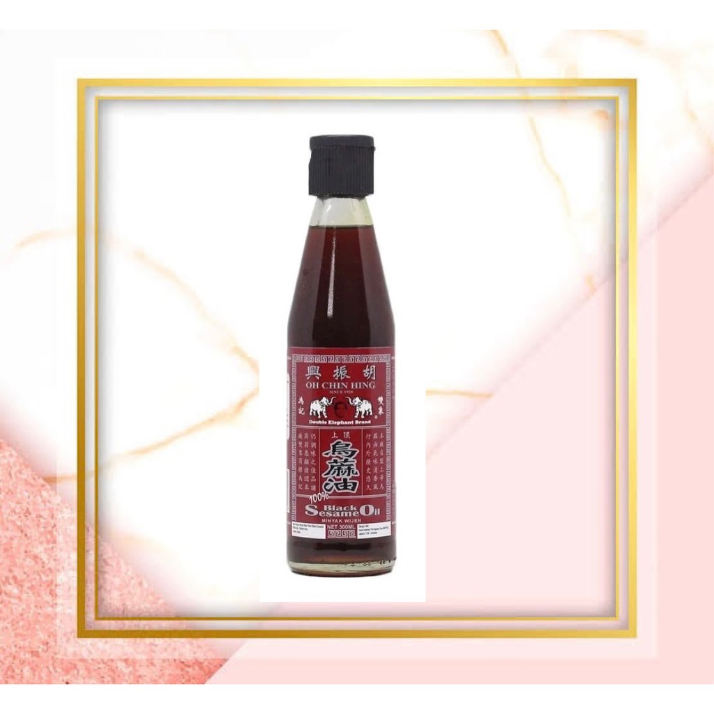 

Double Elephant Oh Chin Hing Black Sesame Oil 650 ML