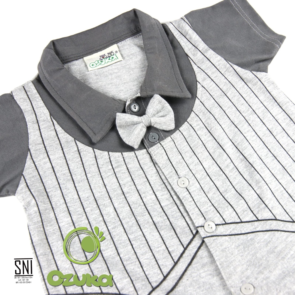 Jumper Tuxedo Bayi Laki Laki Newborn Baju Pesta Bayi Baru Lahir Keren Ozuka