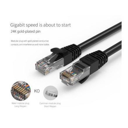 Kabel lan orico 2 meter cat 6 gigabit ethernet network 26awg 8 core pug-c6-20 - Cable internet rj45 cat6 2m 1Gbps 1000Mbps