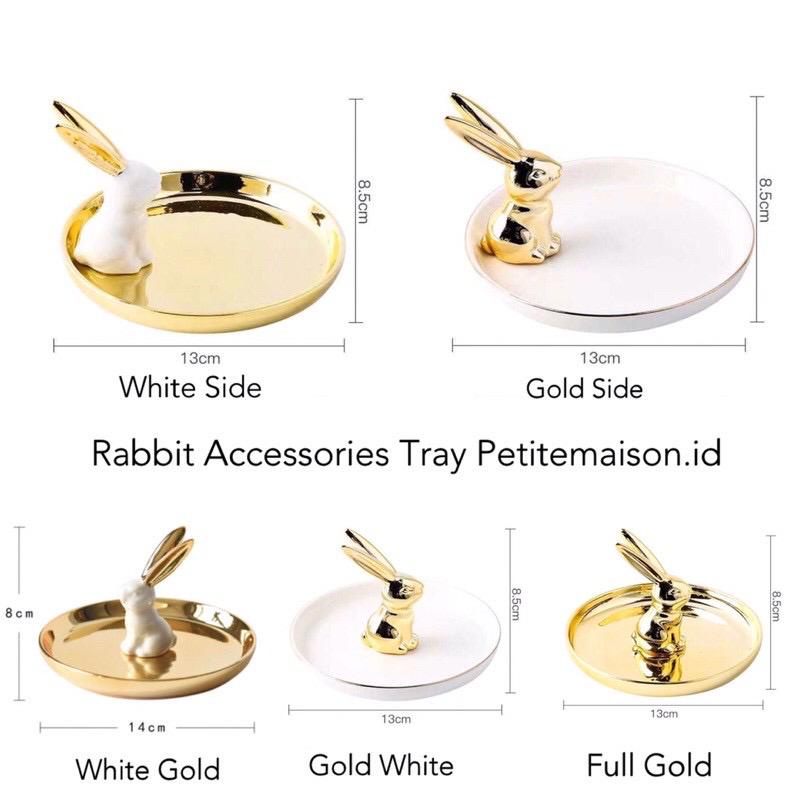 Tempat Perhiasan Aksesoris Rabbit Kelinci Tray Accesoris Jewelry/ Tempat Kunci Hiasan Meja Souvenir