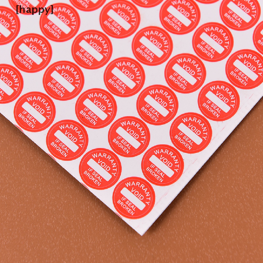 Ha 208pcs Stiker Garansi Fragile 10mm Universal Untuk Segellabel