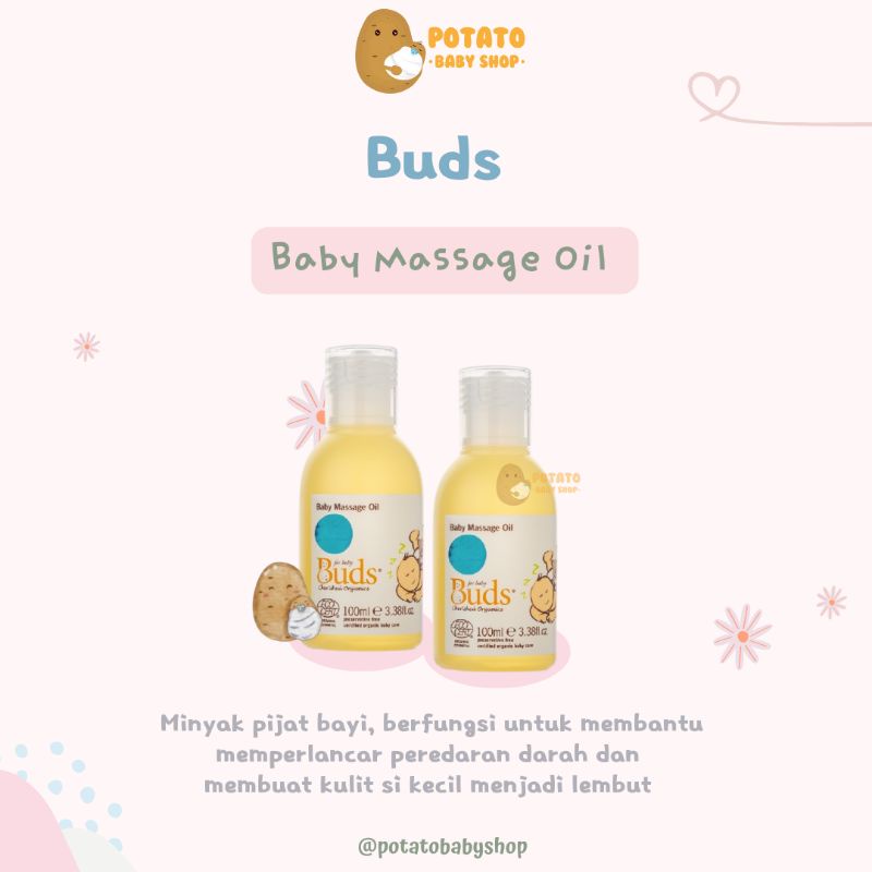 Buds Organics - Baby Massage Oil 100ml / Minyak Pijat Bayi