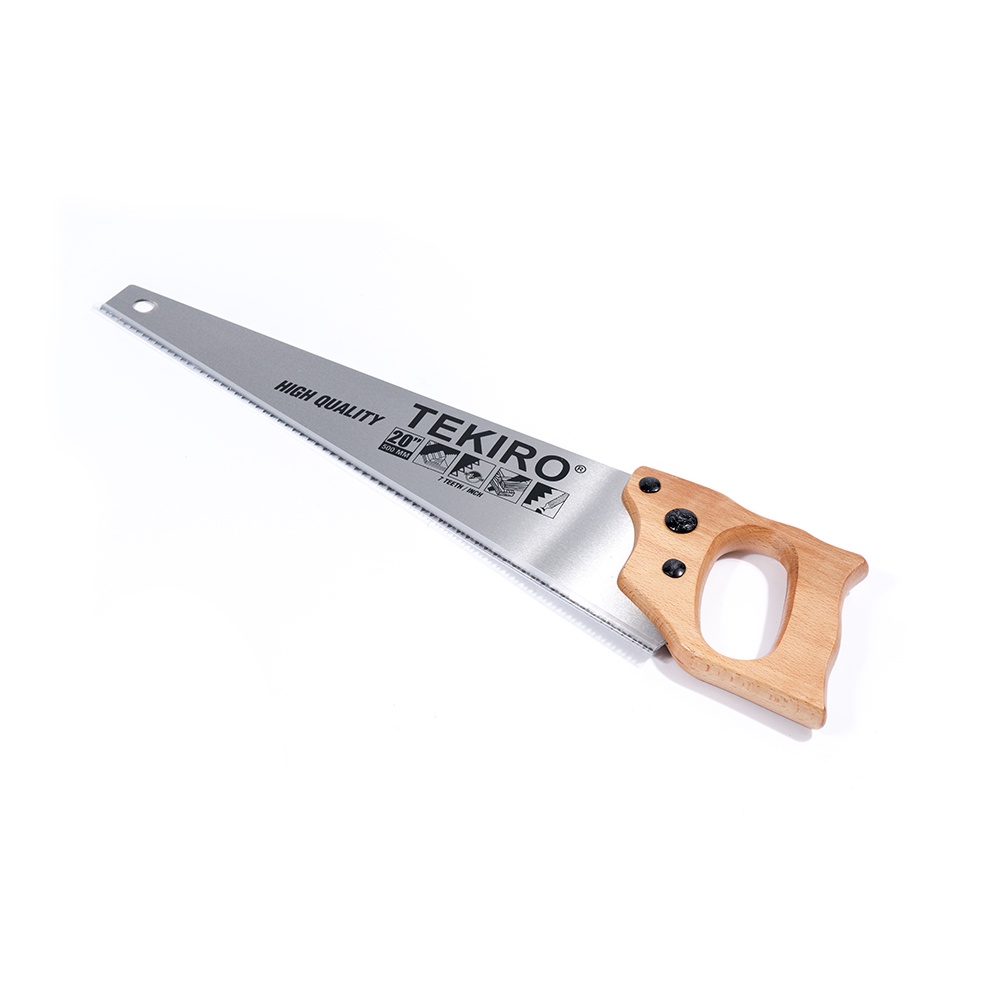 TEKIRO GERGAJI TANGAN GAGANG KAYU DUA MATA 18", 20" / TEKIRO GERGAJI KAYU DUA MATA