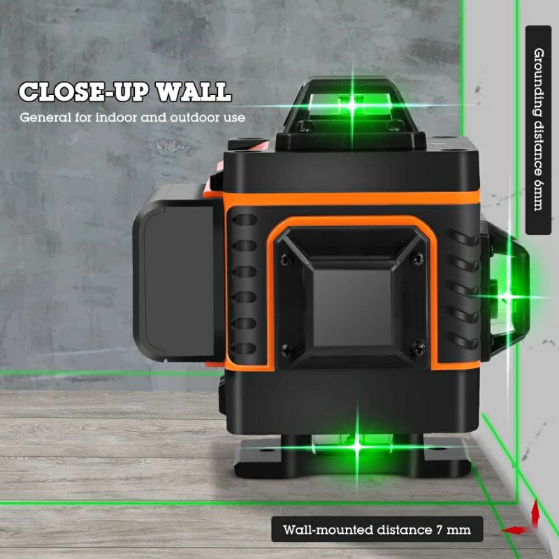 Penggaris Laser 4D Waterpas Laser 16 Line Laser Self Leveling Dengan Remote