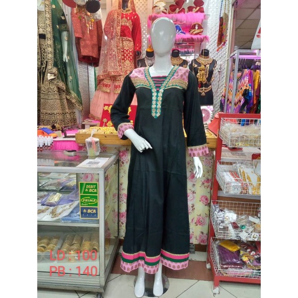 Gamis India Pakistan Baju Muslim Muslimah