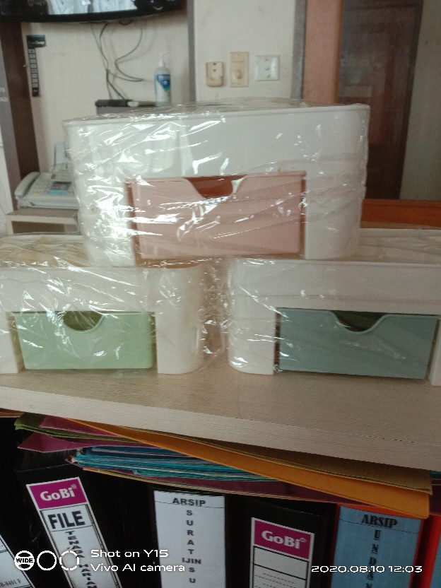 Cod Desktop Storage Rak Meja Kosmetik Kotak Serbaguna Keranjang Multifungsi Box Organizer