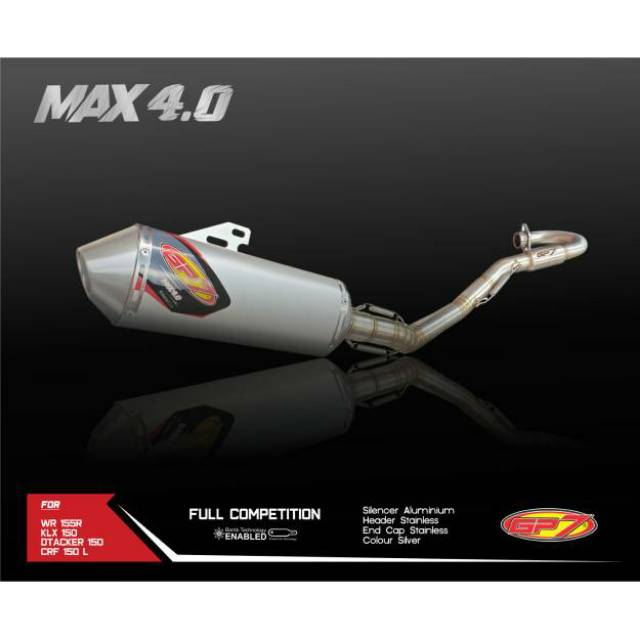 Knalpot Gp7 max 4.0 bore up crf dan klx