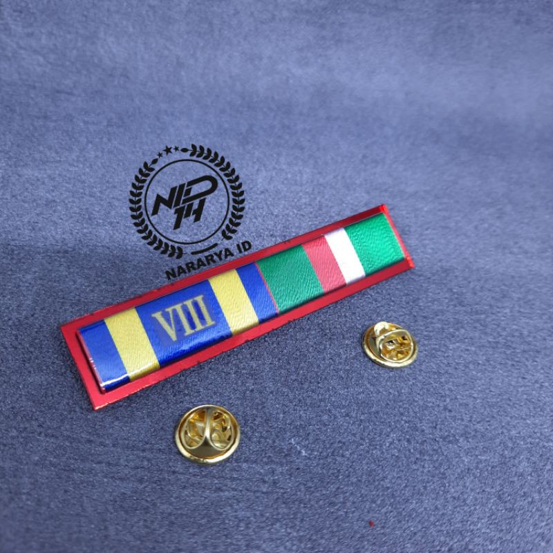 [NARARYA ID] Satya Lencana Pengabdian 8 Tahun dan Dharma Nusa - Pita Tanda Jasa PDH Polisi Polri