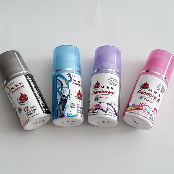 ★ BB ★  M.B.K Deodorant Roll On 40 ml / Deodorant / Penghilang Bau Badan Wanita / Mbk / M B K / Pink