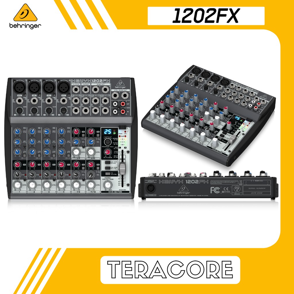 Behringer Xenyx 1202FX 1202 FX 12 Mixer 4 Channel Input Original