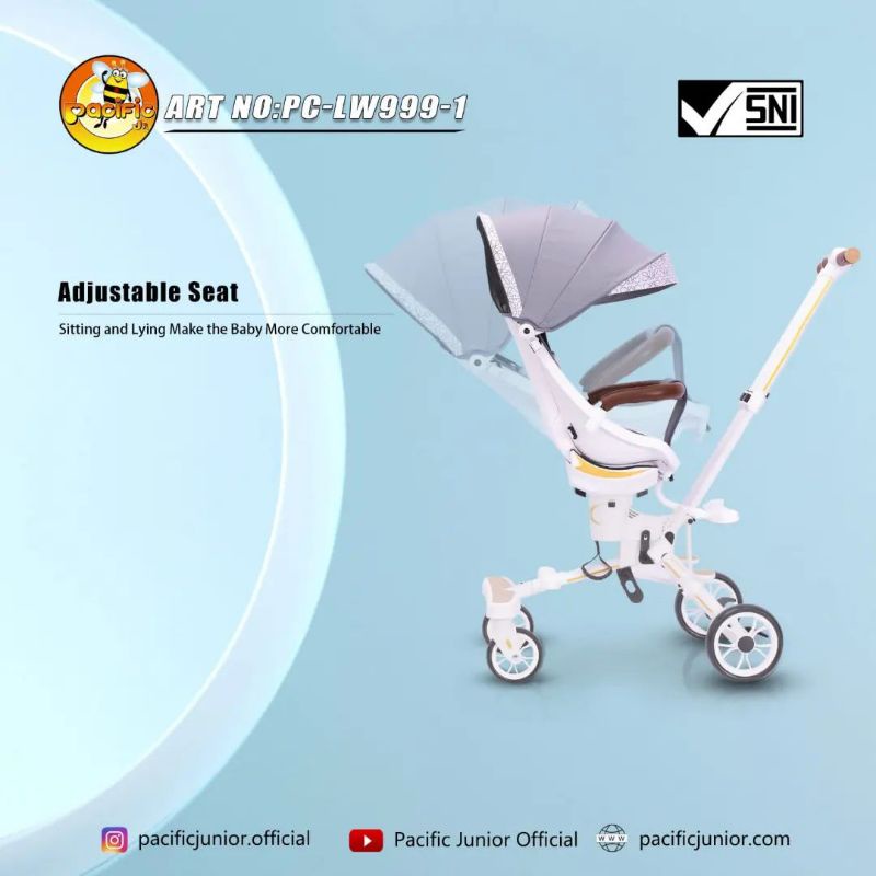 READY STOK STROLLER MAGIC PASIFIC LW999-1/KERETA DORONG BAYI