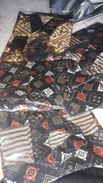 Distro Batik Hrb026 Kenogo Kemeja Tosca Pendek Pekalongan M L Xl Sogan Halus
