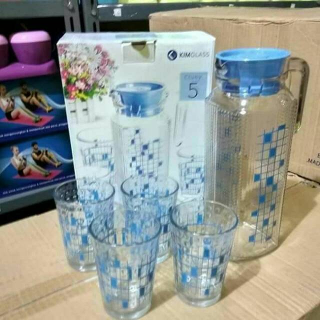 Kimglass Teko Beranak Kaca Tebal