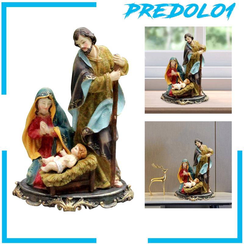 (Predolo1) Patung Bayi Yesus Bahan Resin Untuk Dekorasi