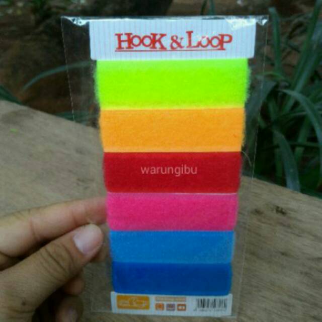 Rainbow Hook & Loop Velcro Pengikat & Perapih Kabel