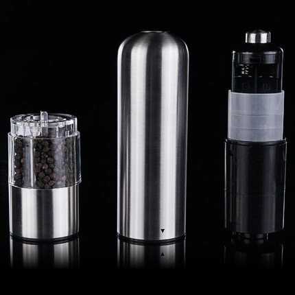 (100% BARANG ORI) Penggiling Biji Lada Elektrik Pepper Mill Grinder Stainless Steel