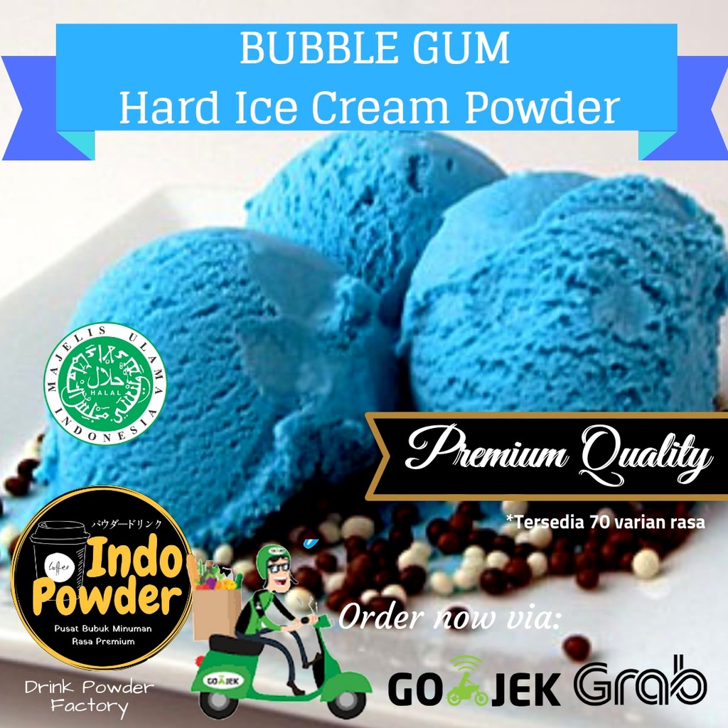 Bubuk Ice Cream rasa Bubble gum 1Kg - Bubuk es Krim rasa Bubble gum 1Kg