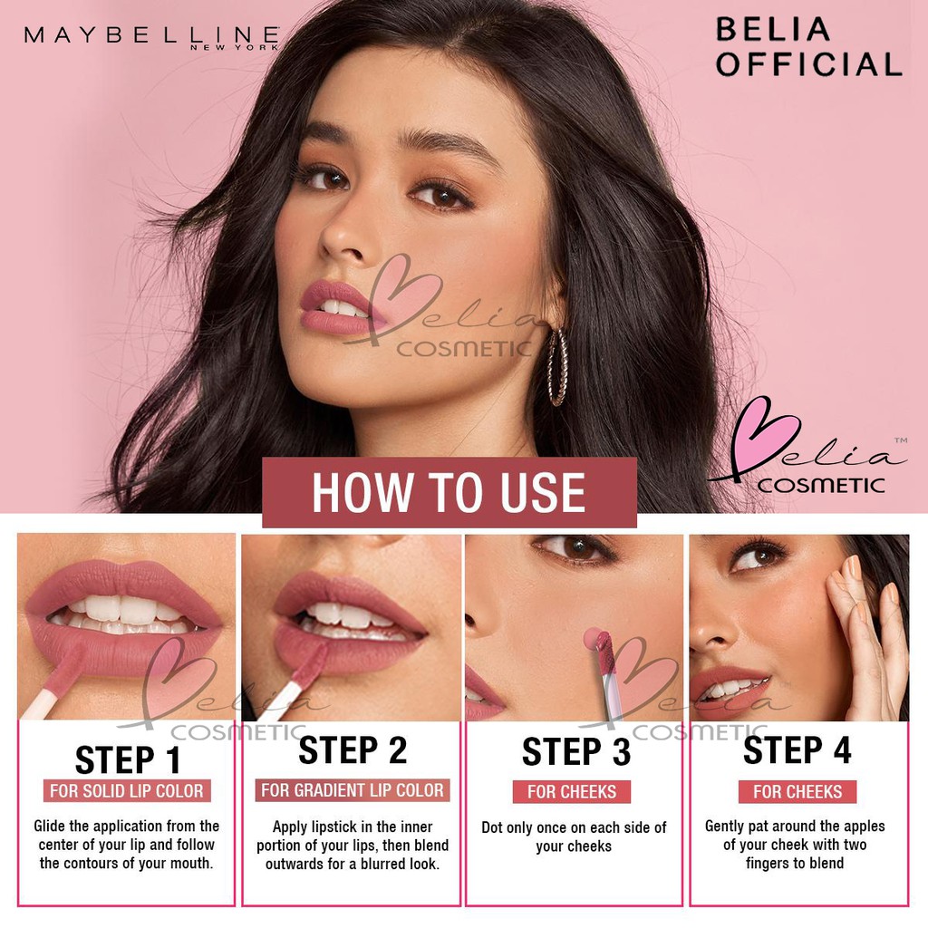 ❤ BELIA ❤ MAYBELLINE Color Sensational Liquid Matte The Nudes | Nude Lip Tint 7g | liptint maybeline