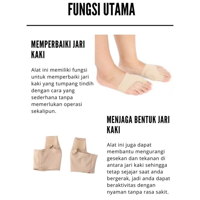 BAROKAH GAMIS Foot Brace Korektor bunion hallux valgus treatment terapi nyeri kaki