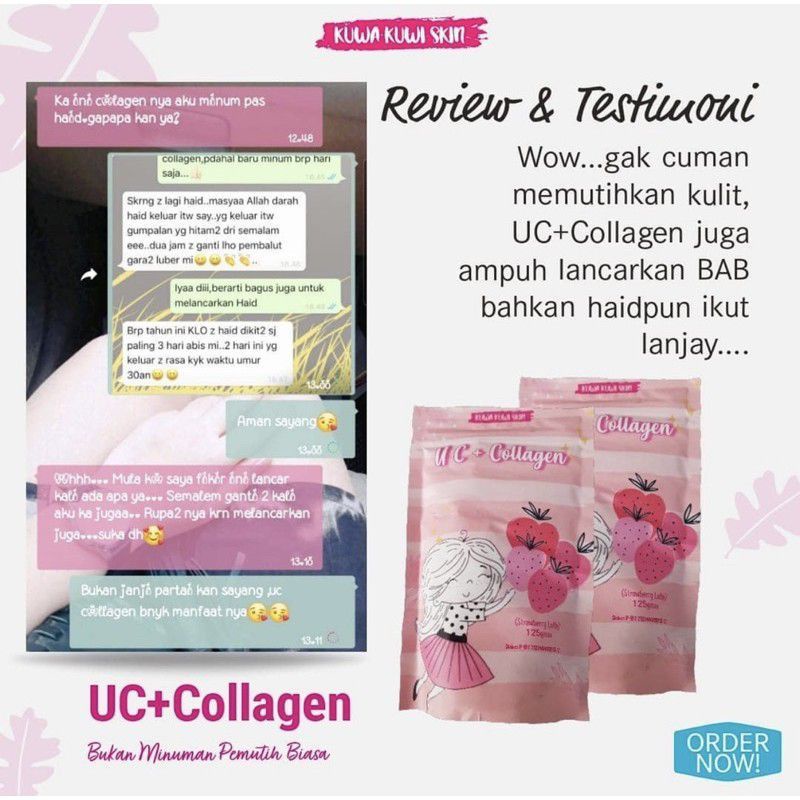 ‼️READY‼️UC COLLAGEN SUSU PEMUTIH KULIT AMPUH // MINUMAN COLLAGEN MEMUTIHKAN//KUWA KUWI SKIN / UC+COLLAGEN BPOM/ UC COLLAGEN KEMASAN BARU BPOM