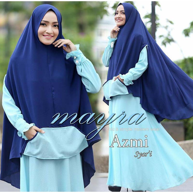 [AZMI SYARI NI] Ghamis Wanita Jersey Varian Warna