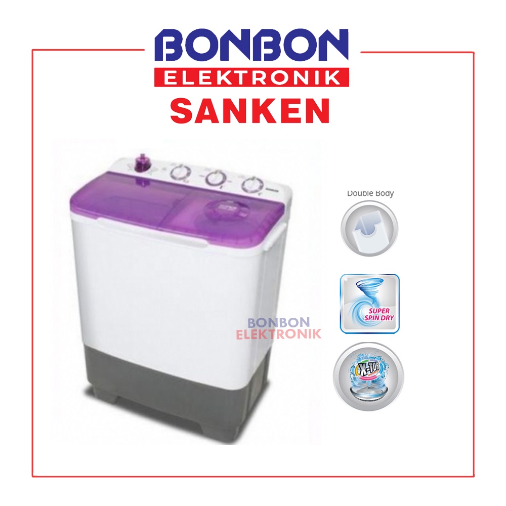 Sanken Mesin Cuci 2 Tabung 7KG TW-9220 / TW9220 / TW 9220 VL