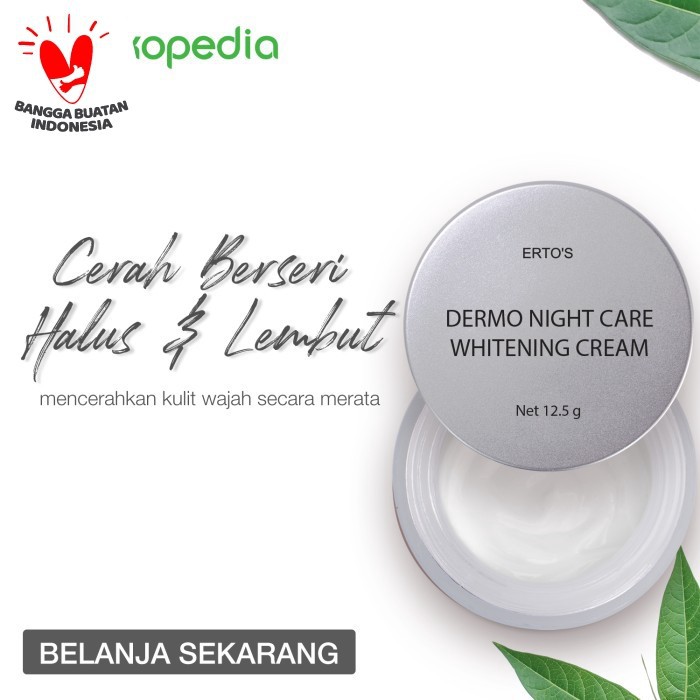 ERTOS Night Cream Whitening/ ERTO'S Night Cream BPOM Original 100%