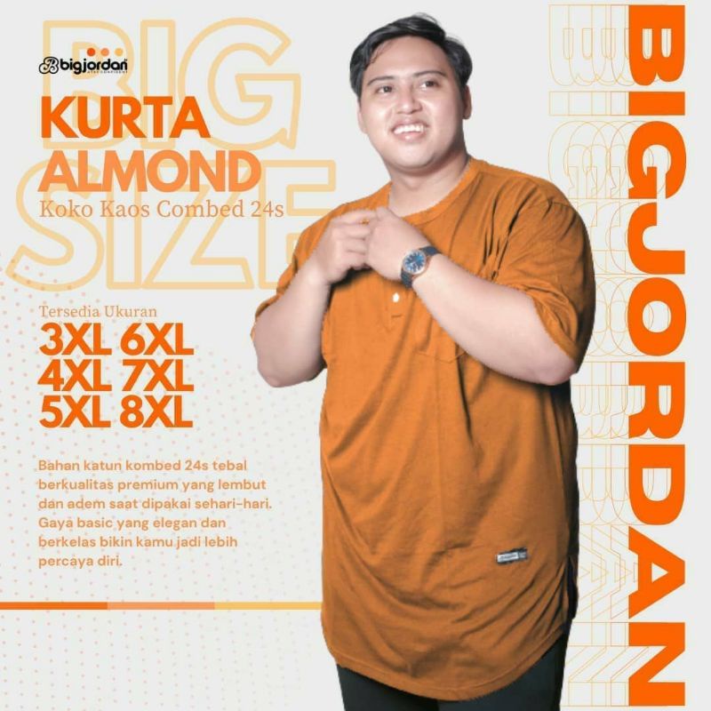 baju Koko pria bigsize baju Koko kurta jumbo baju Koko pria XXL XXXL baju muslim jumbo 4XL 3XL 5XL 6