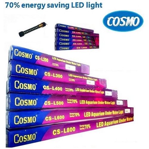 Lampu Celup aquarium LED Cosmo CS L500 Panjang 50cm -putih biru csv 500