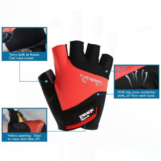 Santic Java Cycling Gloves Half Finger premium WM9P040