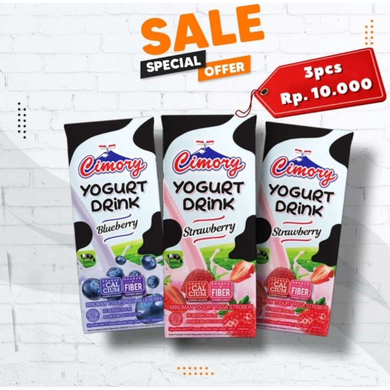 Cimory yogurt drink 3pcs 200ml