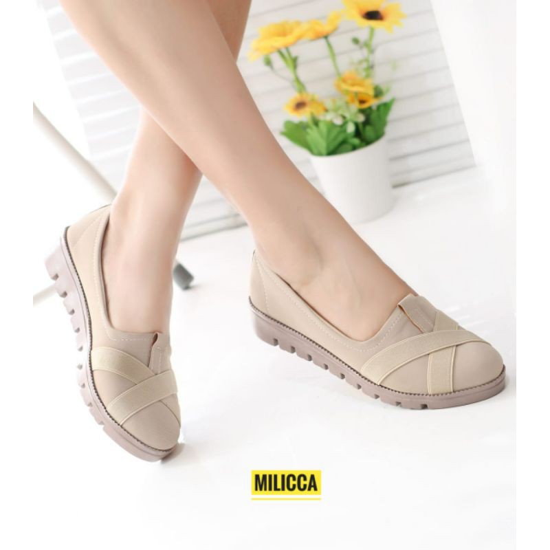 Milicca Sepatu Wanita Slip On Crusli